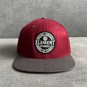 Element Men's Burgundy and Gray Cap